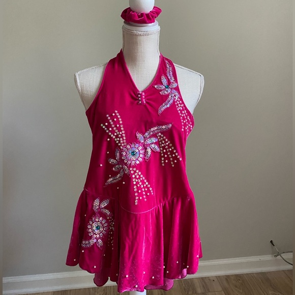 Lucky Angel Other - Lucky Angel Ice Skating Competition Dress Pink